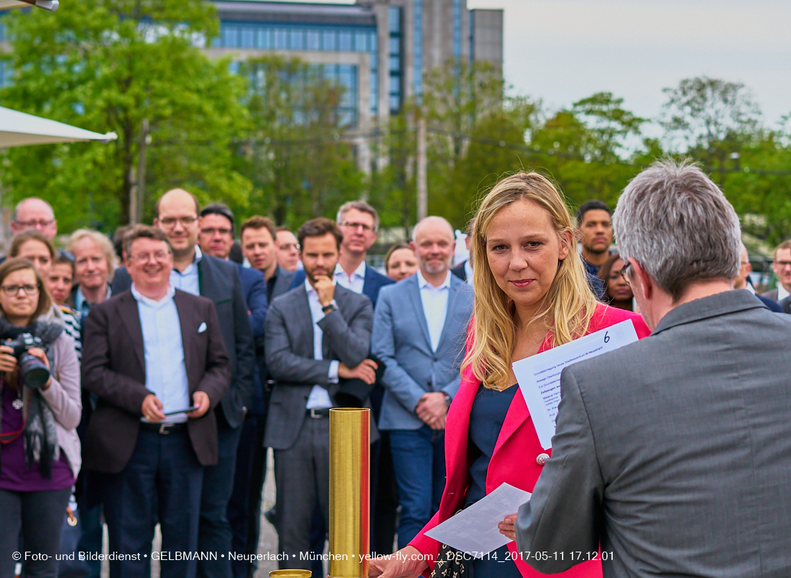 11. Mai 2017 - Grundsteinlegung für die LOGE und dem Kulturquadrat in Neuperlach